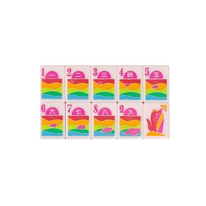 Mahjong Americano, la Serie Florida, Mahjong que te Hace Pensar en el Sol, 160 Fichas Acrílicas de una Sola Capa, Fichas de Mahjong de Lujo - Product Image 3