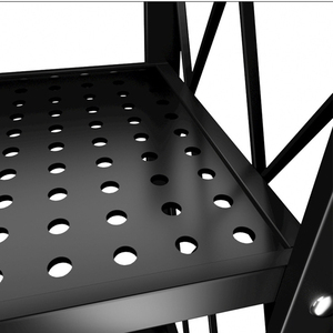 Di động Rau Tiện Ích Đồ nội thất nhà bếp lưu trữ Giá 5 tầng gấp màu đen kim loại có thể gập lại lưu trữ chủ sở hữu & kệ nhà bếp - Product Image 3