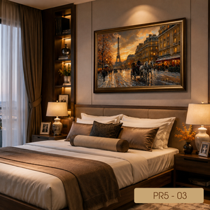 Peinture à l'huile de paysage européen en gros du Vietnam, toile faite à la main, art mural, service OEM ODM, modèle PR5-1 - Product Image 4