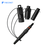 Konektor Serat Optik Cepat Tahan Air IP68 Outdoor SC APC 3 in 1 Tipe Hard Optitap+MINI SC+Slim yang Kompatibel