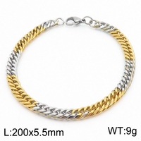 Nuevo Diseño, Fabricante Chino, Pulseras de Acero Inoxidable Estilo Hiphop Miami Cubano para Hombre y Mujer