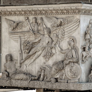 Famoso Bas-Relief in Marmo Stile Occidentale con Figura di Angelo con Ali per Ornamento Interno di Palazzi e Musei - Product Image 5