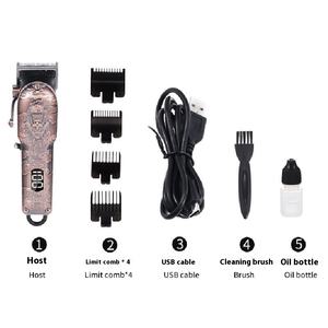 Mayorista Inteligente Pantalla Digital Recargable Cortadora <span class=keywords><strong>de</strong></span> Pelo Eléctrica Multifuncional Cortadora <span class=keywords><strong>de</strong></span> Pelo para Cortadora USB - Product Image 5
