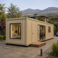 Villa Modular Multi-Kontainer Mewah Desain Kustom 2 Lantai Rumah Kontainer Prefabrikasi