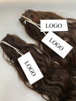 Prix de gros pour cheveux humains Genius à double trame micro-tissée, bouclés, avec balayage / couleurs foncées