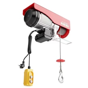 Mini palan à câble métallique de 1 tonne, simple, 220v 380v, petite grue électrique, construction, usage domestique, vente au détail, ferme, alliage d'aluminium - Product Image 1