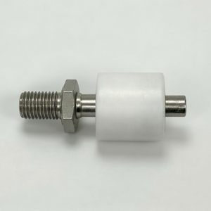 Capteur de niveau à flotteur vertical en PVDF, filetage M10×1.5, tige en SUS304, interrupteur à flotteur magnétique anticorrosion pour liquides chimiques, acides et alcalins - Product Image 1