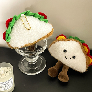 Portachiavi/Ciondolo per Borsa a Forma di Sandwich in Peluche/Bambola Divertente e Confortevole - Product Image 6