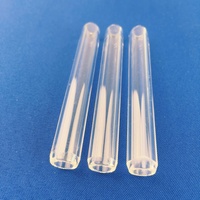 Ensemble de tubes en verre de quartz, tubes transparents en silice fondue, tailles assorties, haute température, sur mesure pour expériences en laboratoire