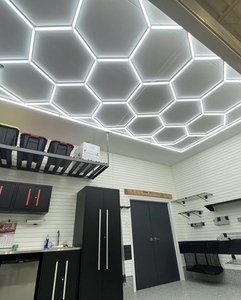 Focos LED de panal blanco frío para detalles de automóviles, luces hexagonales de garaje impermeables para Decoración - Product Image 1
