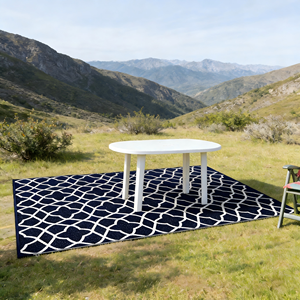 Tapis réversible en polypropylène longue durée pour camping extérieur, idéal pour caravanes et camping-cars - Product Image 4