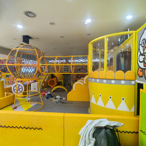 Château jaune personnalisé thème Soft Play Center enfants commercial équipement de terrain de jeu intérieur pour <span class=keywords><strong>parc</strong></span> d'attractions pour enfants - Product Image 3