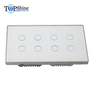 Interruptor Táctil Inteligente Wifi de 8 Canales de 147 mm x 86 mm, Desarrollado Recientemente por Topshine, Compatible con Alexa y Google Home - Product Image 2