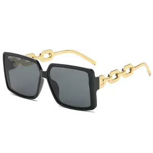 Óculos de sol com armação quadrada nova moda moda rua foto formiga óculos de sol óculos de sol personalizados