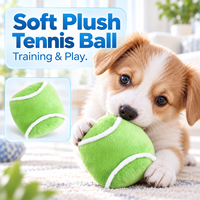 Jouets interactifs pour chiens, balles en peluche qui couinent, ballons de football et de tennis pour chiens de petite et moyenne taille