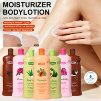 UUKKG Vente en gros de lotion corporelle personnalisée à l'extrait naturel de papaye, canneberge, lait de cacao, nourrissante, adoucissante pour les peaux sèches, soin du corps