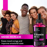 Gouttes sublinguales de vitamine B12 pour adultes OEM 5000 MCG Méthylcobalamine – Complément pour le soutien immunitaire et l'éclaircissement de la peau