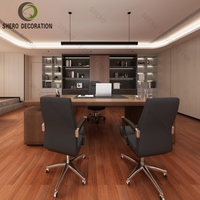 Table de bureau en gros Bureau de direction Canapé assis Salles d'attente Tables de PDG Mobilier de bureau en bois Poste de travail