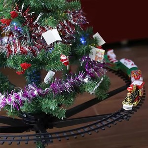 Juguetes <span class=keywords><strong>para</strong></span> Niños Regalos de <span class=keywords><strong>Navidad</strong></span> Decoración <span class=keywords><strong>para</strong></span> Árbol de <span class=keywords><strong>Navidad</strong></span> <span class=keywords><strong>Tren</strong></span> de Ferrocarril con Sonido y Luz Papá Noel Juguetes Clásicos <span class=keywords><strong>Tren</strong></span> Eléctrico de Vías - Product Image 6