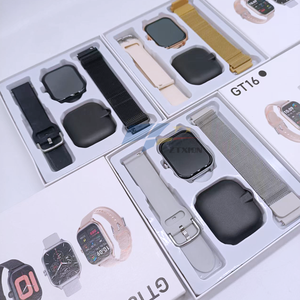 Reloj Inteligente GT16 de 2.01 Pulgadas Resistente al Agua para Hombres y Mujeres, Monitor de Actividad Física, Llamadas Bluetooth, Frecuencia Cardíaca, Correa Doble de Acero, Compatible con Android e iOS - Product Image 2