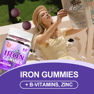 Gomitas de Hierro de Marca Privada, Multivitamínicas Veganas, Sin Gluten, con Vitamina B6 y B12 para Mujeres y Hombres, 60 Gomitas - Product Image 4
