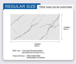แผ่นผนังลายหินอ่อนเคลือบเงา คุณภาพสูง ทนทาน ป้องกันการซีดจาง กันน้ำ ทำความสะอาดง่าย เหมาะสำหรับโครงการ<span class=keywords><strong>ก่อสร้าง</strong></span>สำนักงานและอพาร์ตเมนต์ - Product Image 6