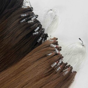 Extensions de cheveux en plumes H6 de style nouveau pour salon, extensions de cheveux humains vierges invisibles à pointes en H, résultat naturel et invisible pour salon - Product Image 3