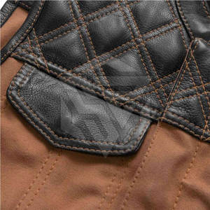 Nuevo Chaleco de Cuero Genuino para Hombre, Transpirable, Informal, con Cuello en V, para Uso en Invierno, de Alta Calidad, Personalizable, Color Personalizado - Product Image 2