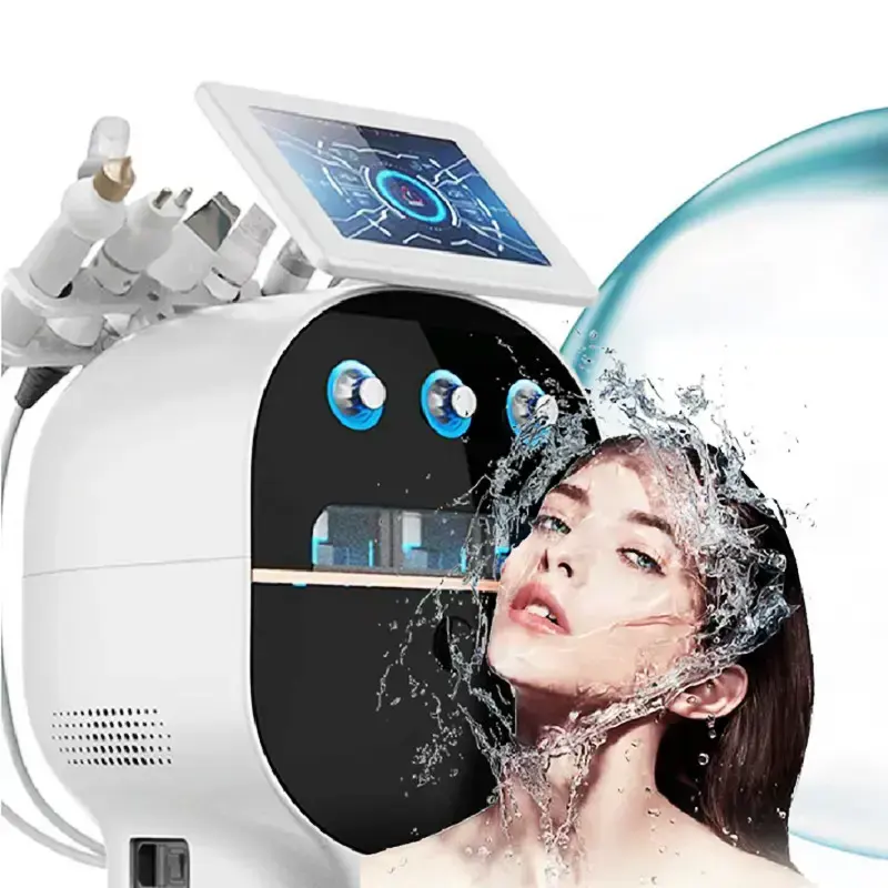 Hot bán 6 trong 1 chăm sóc da mặt Hydra Microdermabrasion xách tay EMS RF xử lý vẻ đẹp dermabrasion máy cho da lột