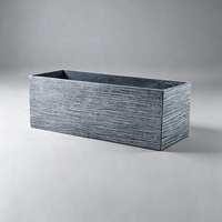 Pots de jardin carrés en fibrociment de style nordique simple, bacs à plantes écologiques pour pépinière extérieure, pot de fleurs pour usage au sol ou sur patio