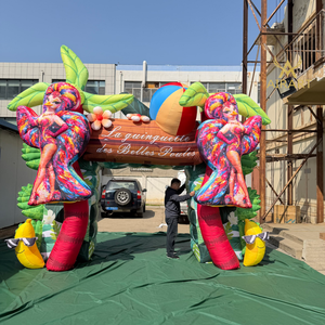 Inflables para Entrada <span class=keywords><strong>de</strong></span> Espectáculos <span class=keywords><strong>Disco</strong></span>, Arco Inflable <span class=keywords><strong>de</strong></span> Fénix <span class=keywords><strong>de</strong></span> Colores Tropicales para Exhibición en Eventos <span class=keywords><strong>de</strong></span> <span class=keywords><strong>Verano</strong></span> - Product Image 3