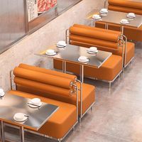 Tischs tuhl aus Edelstahl im Industries til für Fast-Food-Restaurants Grill Esszimmer Bistros Schools Hotels Modern