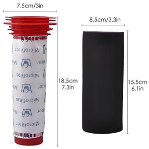 BCH6L2560 Vacuum <b>Filter</b> Cartridge 18.5cm x 7.5cm High Efficiency For Bosch BCH65 754176 754175 Home Use - Product Image 1