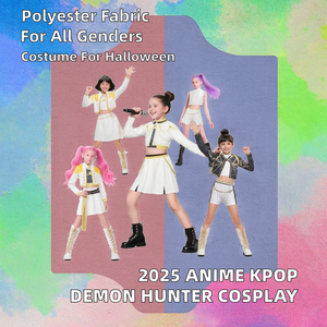 Disfraz de Cosplay de Cazador de Demonios <span class=keywords><strong>Anime</strong></span> K-pop 2025 para Niñas Vestidos de Rumi Zoey Mira <span class=keywords><strong>Ropa</strong></span> para Actuaciones Escénicas Infantiles para Halloween - Product Image 2