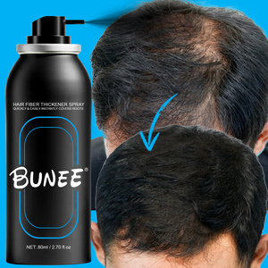 Spray de fibres de construction de cheveux de kératine naturelle de haute qualité épaississant la <span class=keywords><strong>craie</strong></span> de cheveux Fibres noires Spray aérosol Cabelo Fibra Premium - Product Image 1