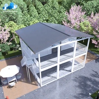 Zhongnan Maisons Préfabriquées Modulaires Détachables 20 PIEDS avec 1, 2, 3 ou 4 Chambres, Conteneur Moderne, Appartement, Mini Maison en Bois, Villa