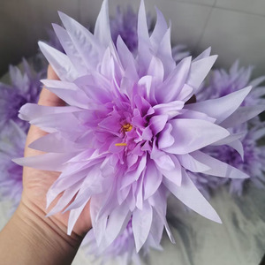 DREA objek dekorasi pernikahan, hiasan rumah DIY sutra buatan besar 14CM bunga krisan - Product Image 2