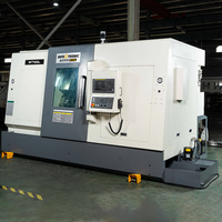 Tour-fraiseuse CNC FANUC WT100L automatique de précision à deux broches et deux tours, à longue table, de capacité moyenne, industrielle, 175 mm
