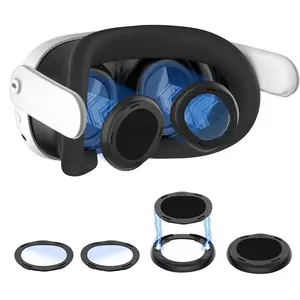 Startrc Games 1 par de acessórios para lentes Vr Meta Quest 3 protetor espaçador anti luz azul anti arranhões