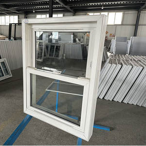 Fenêtres américaines à simple battant coulissant vertical en PVC personnalisées, anti-effraction, isolation thermique, protection contre les ouragans - Product Image 2