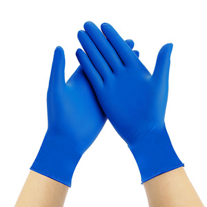 Disposable Nitrile Gloves Blue 5mil Thickness Food Grade Non-Sterile Smooth Surface For Kitchen And Medical Use - Product Image 1