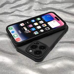 Étui Noir Mat Uni pour 17 <span class=keywords><strong>Pro</strong></span> Max pour 15 Anti-Traces de Doigts Adsorption Magnétique Sensation Premium - Product Image 4