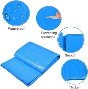 Bâche imperméable Double bâche verte épaisse housse de protection polyvalente pour abri de <span class=keywords><strong>pluie</strong></span> d'urgence bâche de Camping - Product Image 4
