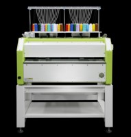 Machine à broder industrielle automatique FUJA à deux têtes, 12/15 aiguilles, haute performance, pour casquettes, t-shirts et logos