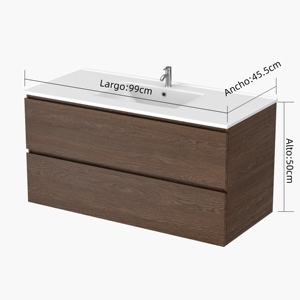 Customized Mounted Solid Wood <strong>Bathroom</strong> Vanity Plywood <strong>Bathroom</strong> Cabinet <strong>Storage</strong> With Wash <strong>Basin</strong> Cabinet - Product Image 6