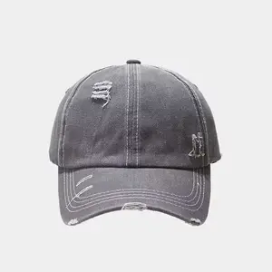 Cappello sportivo con Logo personalizzato a 6 pannelli cappello da Baseball Vintage non strutturato