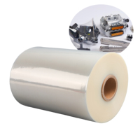 Rouleau de film rétractable POF pour impression 12 microns, sacs pour iPhone, cadeau avec coupe-glissière, emballage rétractable pour bateau, matériau d'emballage plastique