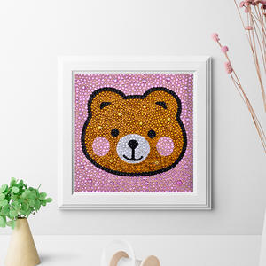 Las más nuevas pegatinas de diamantes DIY, juguetes de dibujo para niños, juego de pintura educativo Diy, marco blanco, pintura de diamantes 5d, pegatinas hechas a mano - Product Image 4