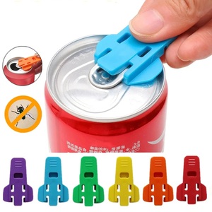 Protectores de latas y bebidas para el hogar, abrelatas de plástico con etiqueta para refrescos, cerveza, cola o soda, protector de boca de lata resistente a moscas - Product Image 1