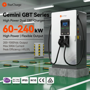 Cargador Público de Corriente Continua StarCharge Gemini GBT de 60kW con Conectores Duales GB/T, de -25 a 50°C, OCPP1.6J, Tipo Colonnado - Product Image 1
